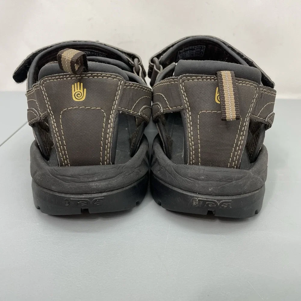 Teva Forebay Water Sandals Fisherman Closed Toe Outdoor Hiking Brown Mens 10